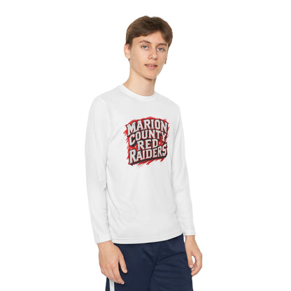 Youth Long Sleeve Tee \ Marion County Red Raiders \ MC1