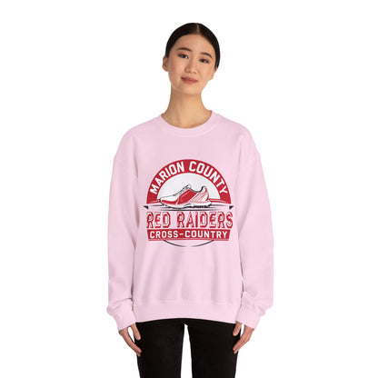 Adult Crewneck Sweatshirt \ Marion County Red Raiders Cross-Country \ MCCC1