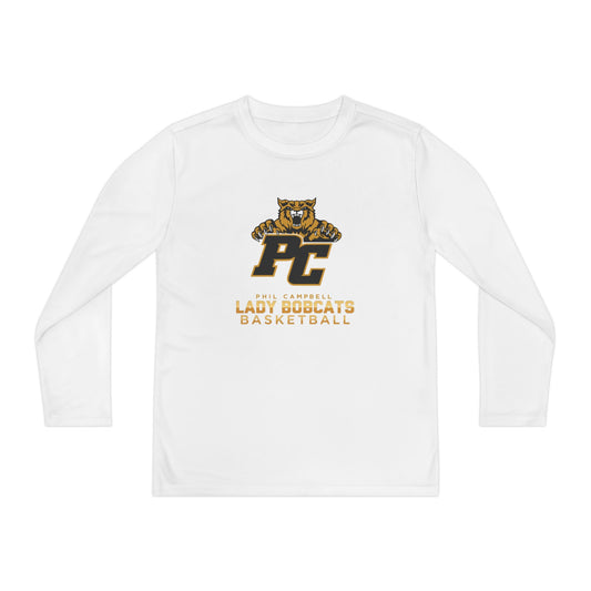 Youth Long Sleeve Tee \ Phil Campbell Bobcats Basketball \ PCBBKG1