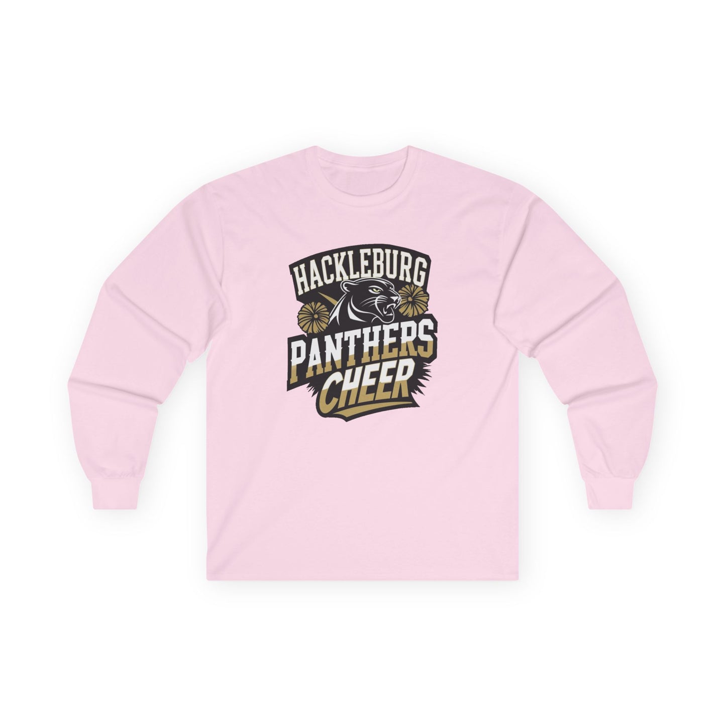 Adult Long Sleeve Tee \ Hackleburg Panthers Cheer \ HPC1