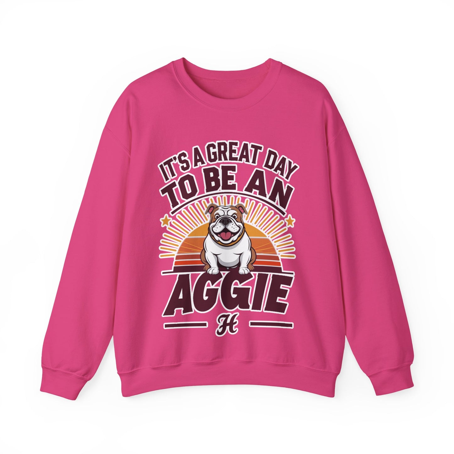 Adult Crewneck Sweatshirt \ It's a Great Day to be an Aggie! \ GDA3