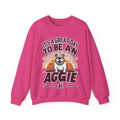 Adult Crewneck Sweatshirt \ It's a Great Day to be an Aggie! \ GDA3