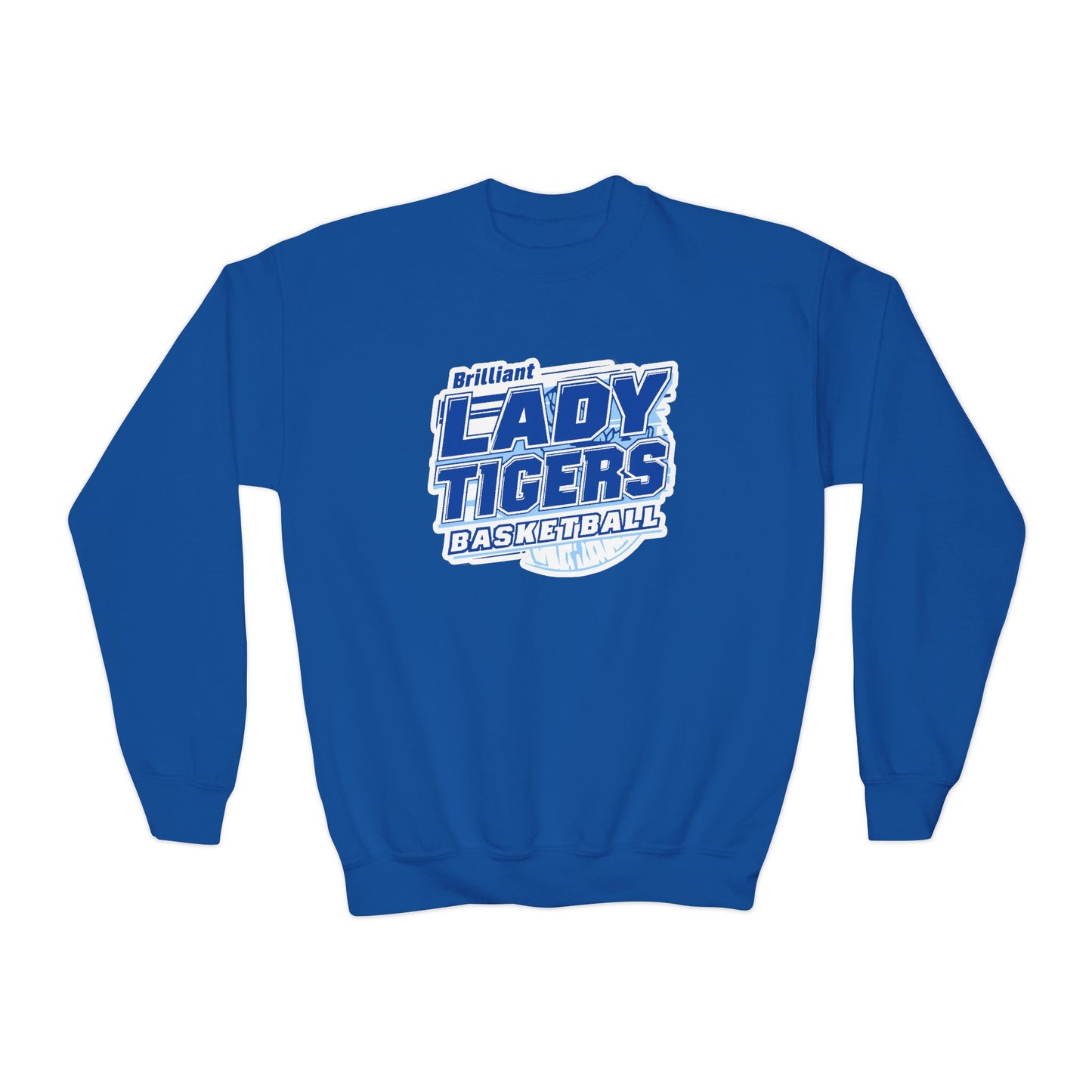 Youth Crewneck Sweatshirt \ Brilliant Tigers Basketball \ BTBKG2