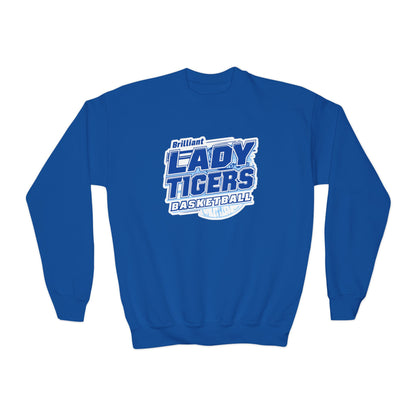 Youth Crewneck Sweatshirt \ Brilliant Tigers Basketball \ BTBKG2