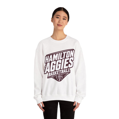 Adult Crewneck Sweatshirt \ Hamilton Aggies Basketball \ HABB2