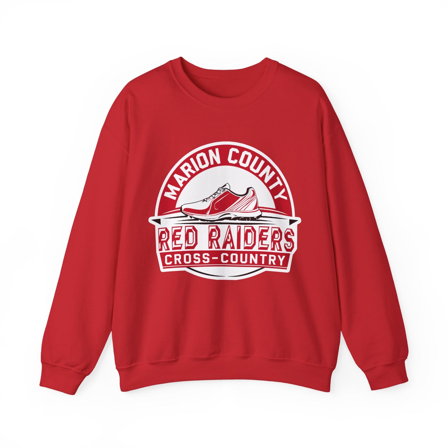 Adult Crewneck Sweatshirt \ Marion County Red Raiders Cross-Country \ MCCC1