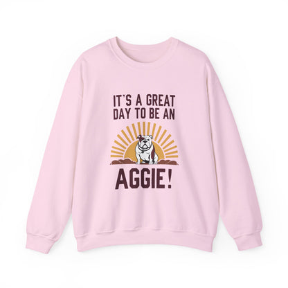 Adult Crewneck Sweatshirt \ It's a Great Day to be a Aggie! \ GDA4