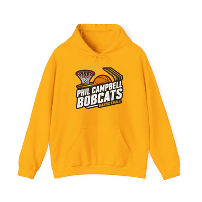 Adult Hoodie Sweatshirt \ Phil Campbell Bobcats Basketball \ PCBBK1