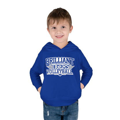 Toddler Hoodie Sweatshirt \ Brilliant Tigers Volleyball \ BTV2
