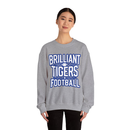 Adult Crewneck Sweatshirt \ Brilliant Tigers Football \ BTF1
