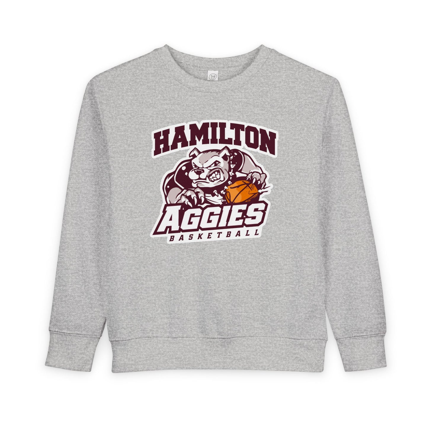 Toddler Crewneck Sweatshirt \ Hamilton Aggies Basketball \ HABB1