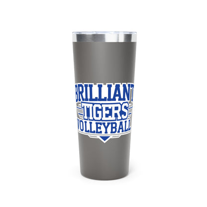 22oz Copper Insulated Tumbler \ Brilliant Tigers Volleyball \ BTV2