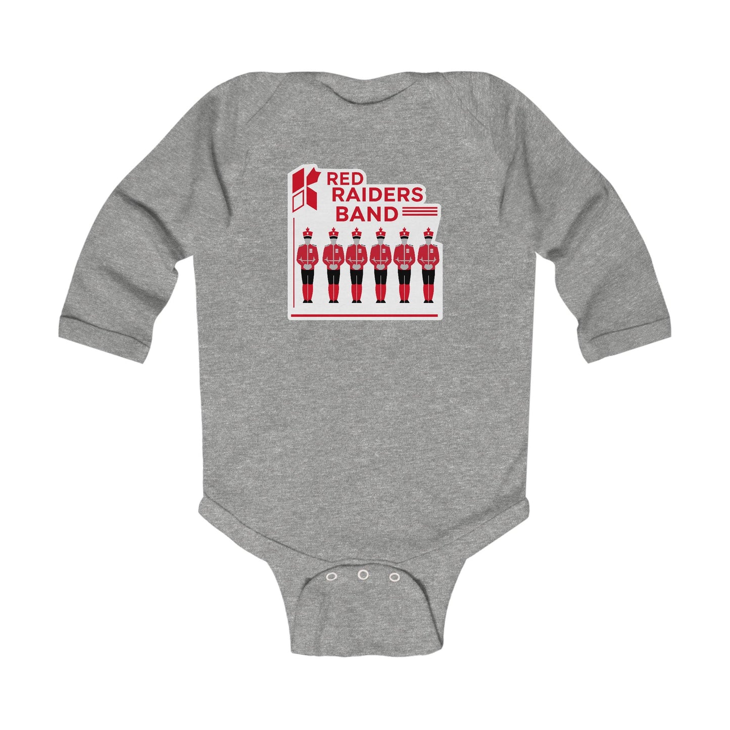 Long Sleeve Baby Bodysuit \ Marion County Red Raiders Band \ MCB1