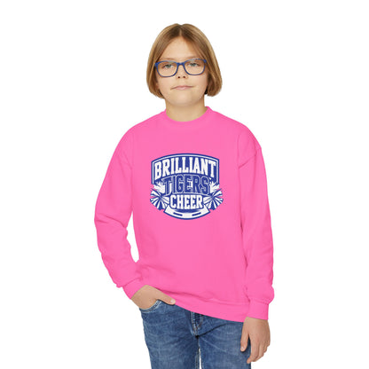 Youth Crewneck Sweatshirt \ Brilliant Tigers Cheer \ BTC1