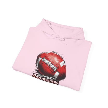 Adult Hoodie Sweatshirt \ Marion County Red Raiders Football \ MCF1