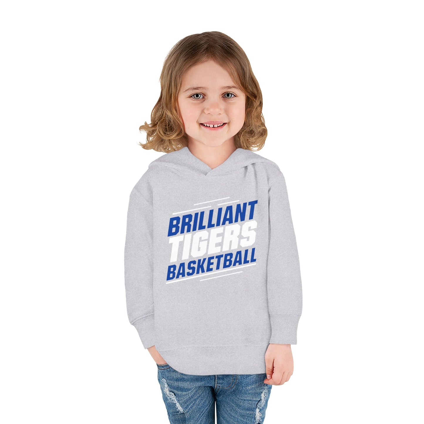 Toddler Hoodie Sweatshirt \ Brilliant Tigers Basketball \ BTBK2