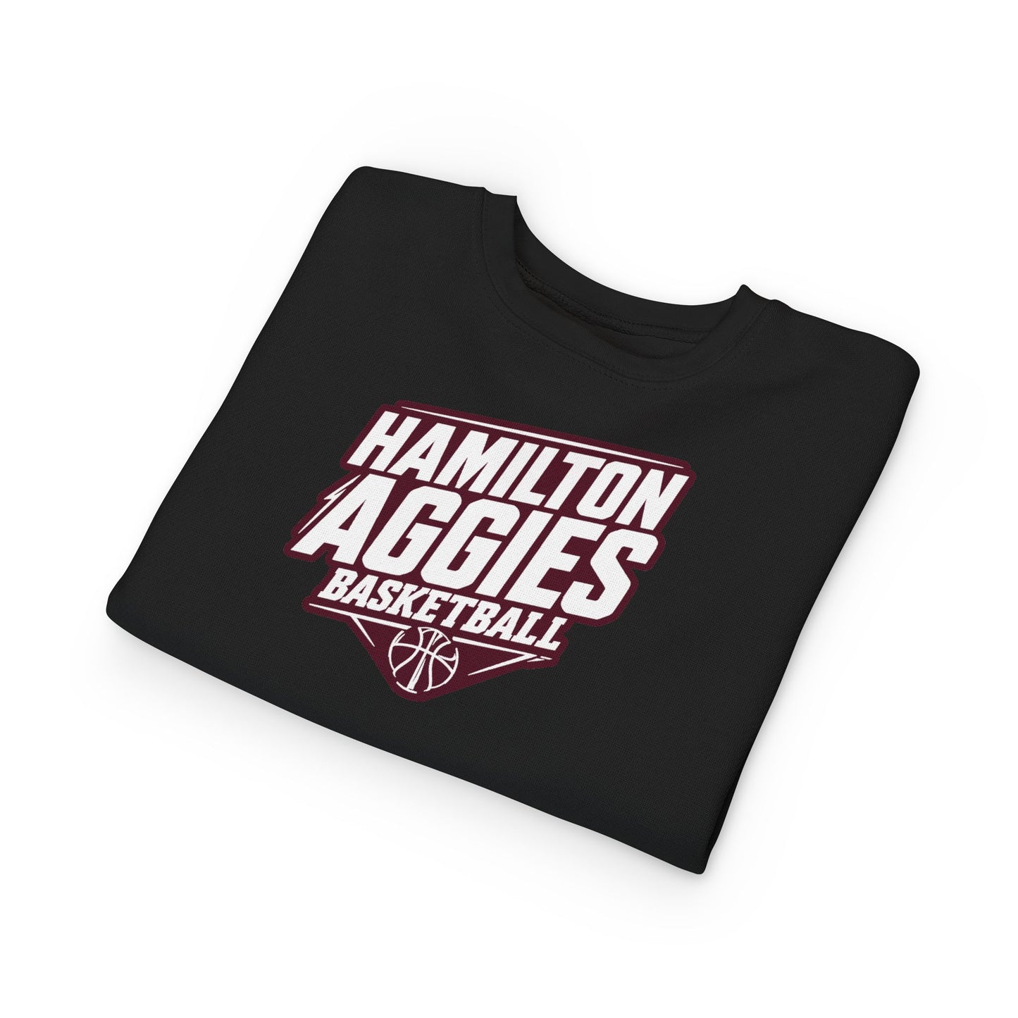 Toddler Crewneck Sweatshirt \ Hamilton Aggies Basketball \ HABB2