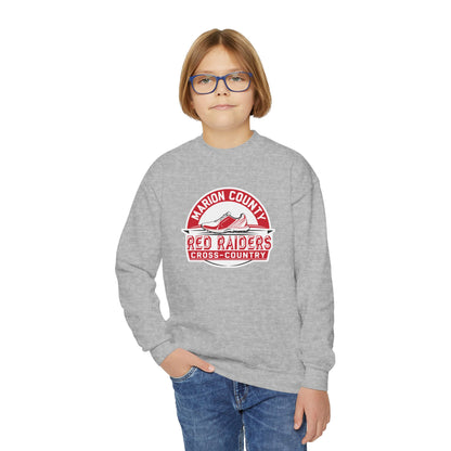 Youth Crewneck Sweatshirt \ Marion County Red Raiders Cross-Country \ MCCC1
