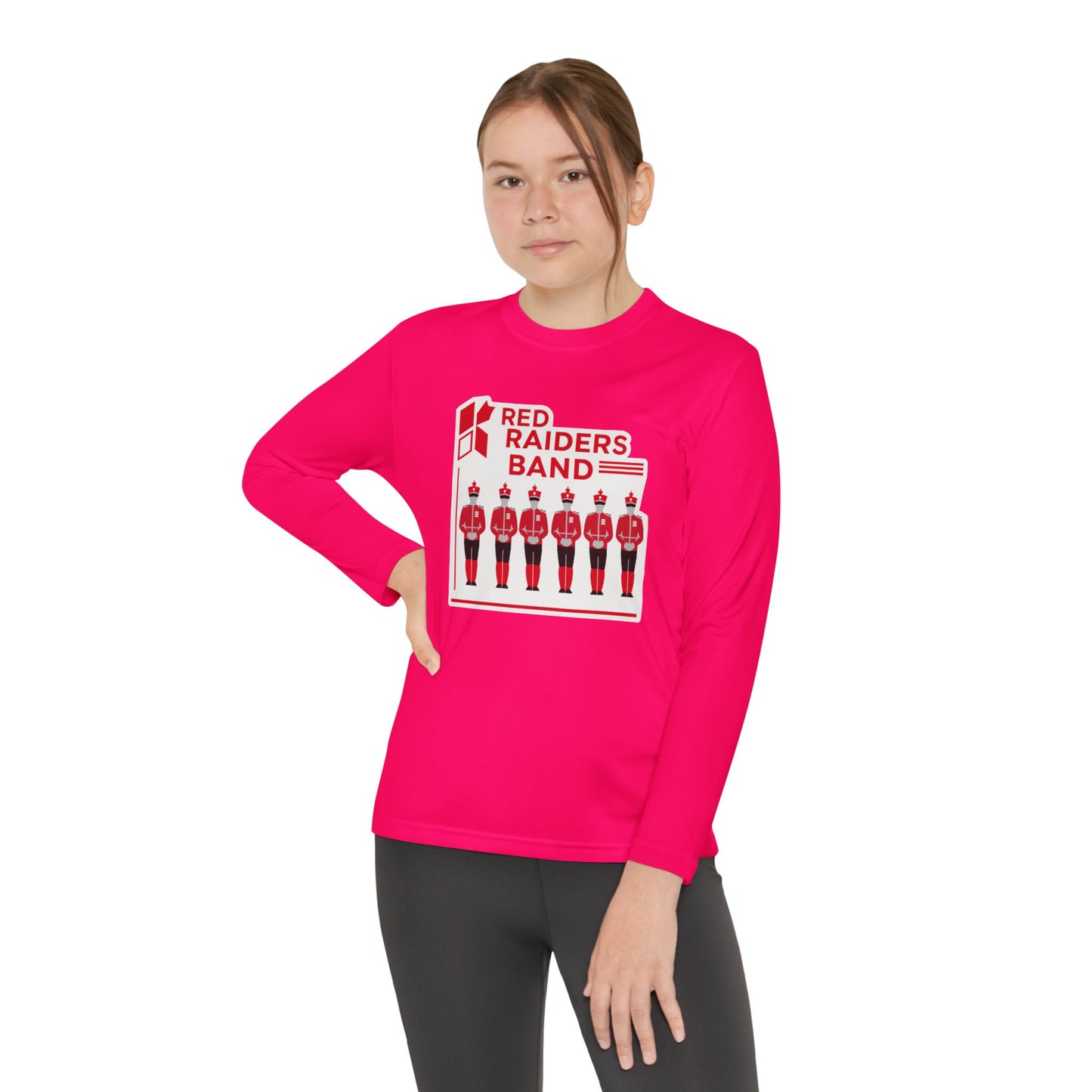Youth Long Sleeve Tee \ Marion County Red Raiders Band \ MCB1