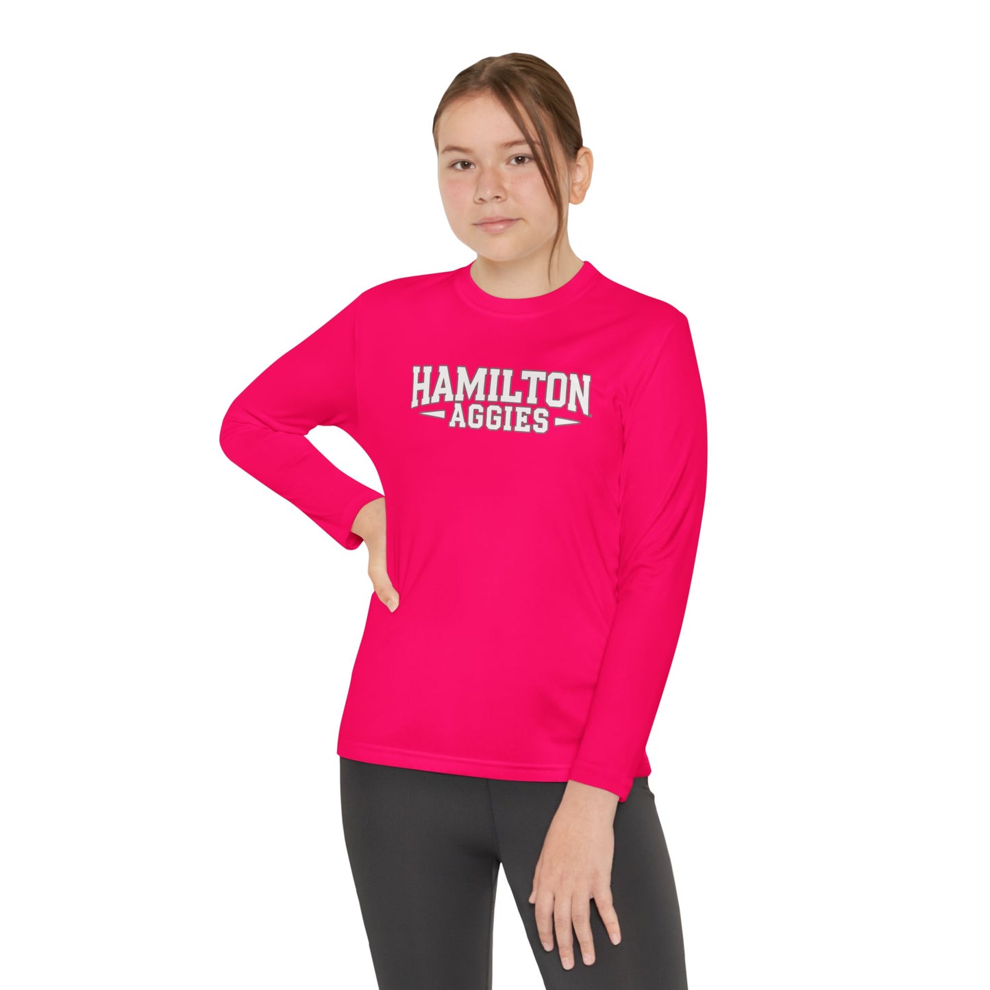Youth Long Sleeve Tee \ Hamilton Aggies \ HA3