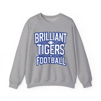 Adult Crewneck Sweatshirt \ Brilliant Tigers Football \ BTF1
