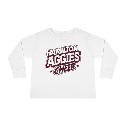 Toddler Long Sleeve Tee \ Hamilton Aggies Cheer \ HAC1
