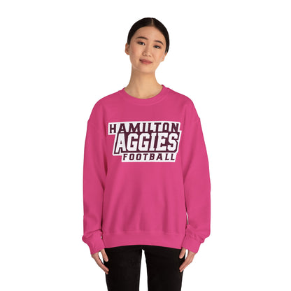 Adult Crewneck Sweatshirt \ Hamilton Aggies Football \ HAF1