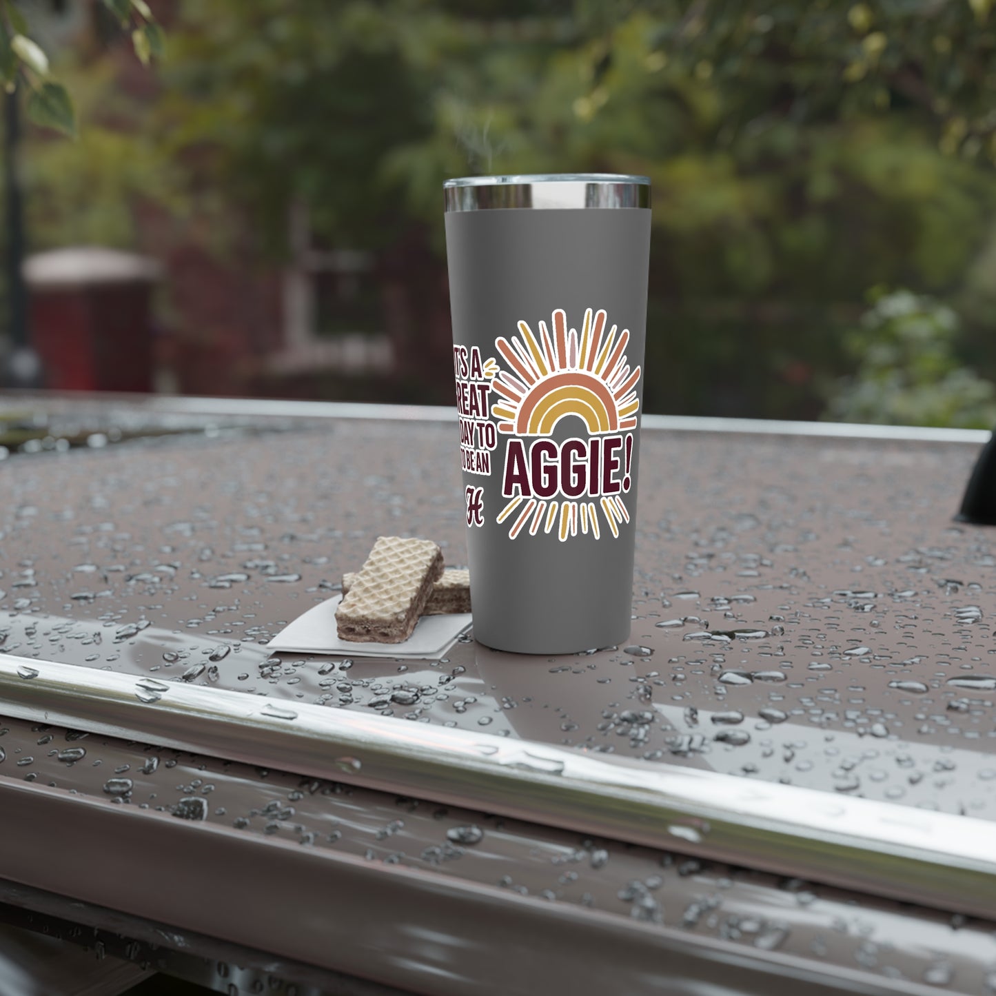 22oz Copper Insulated Tumbler \ It's a Great Day to be an Aggie! \ GDA1