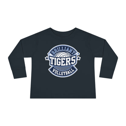 Toddler Long Sleeve Tee \ Brilliant Tigers Volleyball \ BTV1