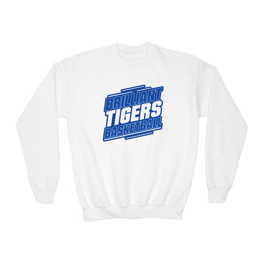 Youth Crewneck Sweatshirt \ Brilliant Tigers Basketball \ BTBK2