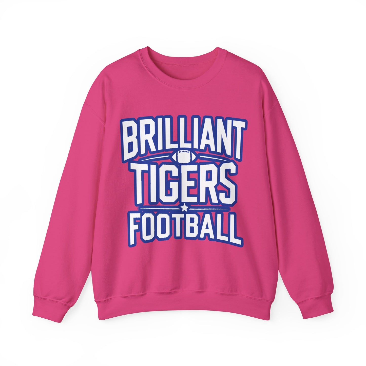 Adult Crewneck Sweatshirt \ Brilliant Tigers Football \ BTF1
