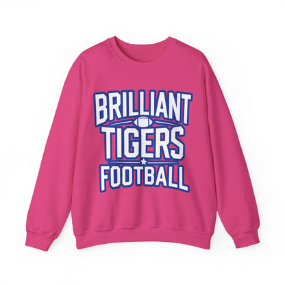 Adult Crewneck Sweatshirt \ Brilliant Tigers Football \ BTF1