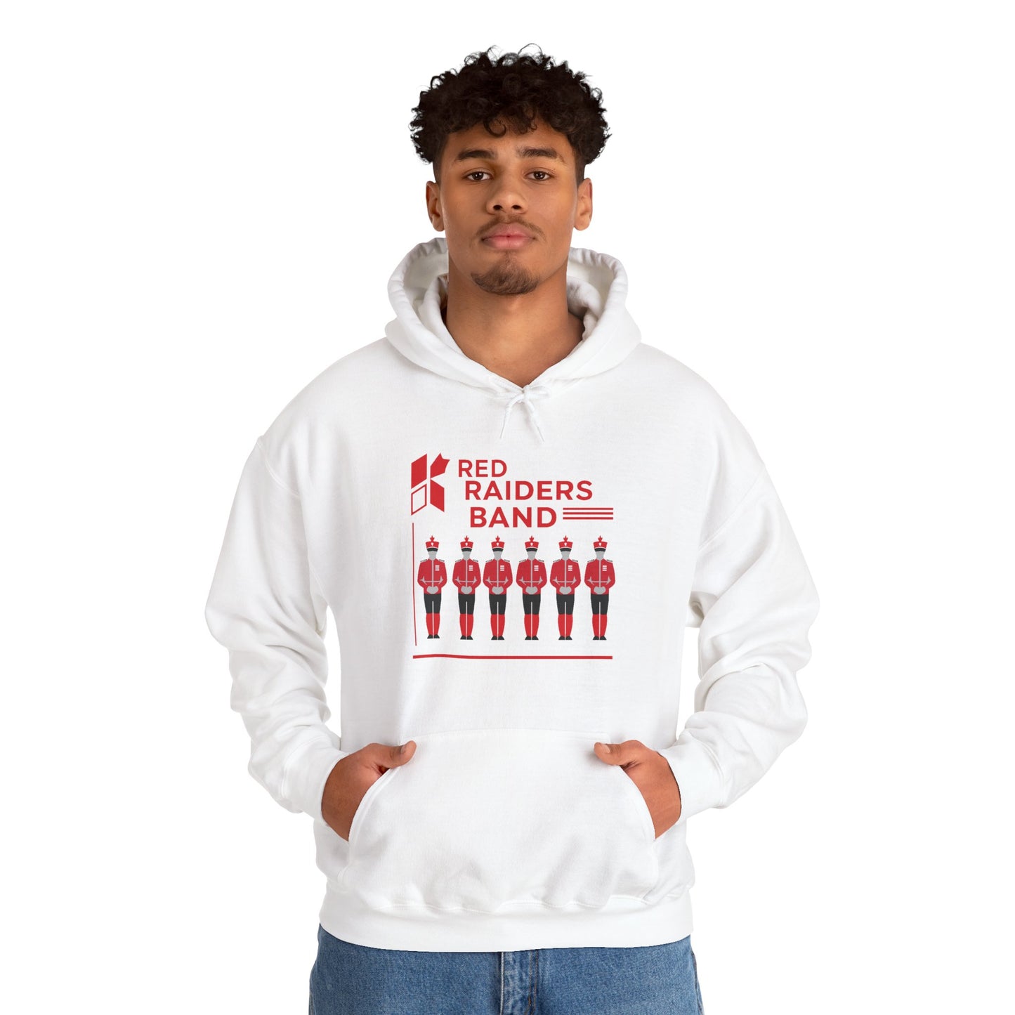 Adult Hoodie Sweatshirt \ Marion County Red Raiders Band \ MCB1