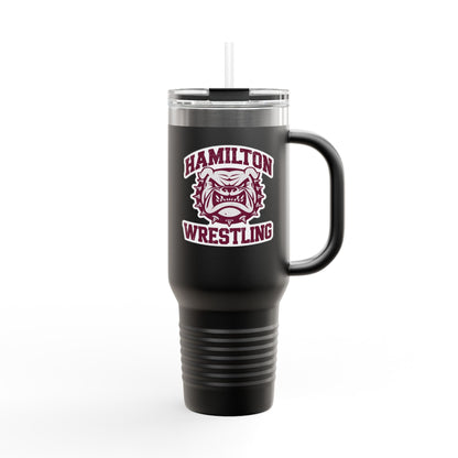 40oz Insulated Tumbler \ Hamilton Aggies Wrestling \ HAW2