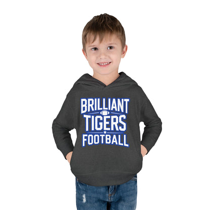 Toddler Hoodie Sweatshirt \ Brilliant Tigers Football \ BTF1
