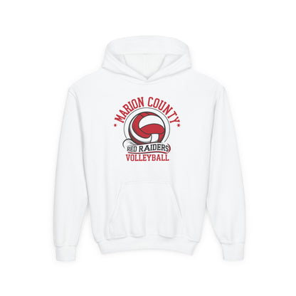 Youth Hoodie Sweatshirt \ Marion County Red Raiders Volleyball \ MCV1
