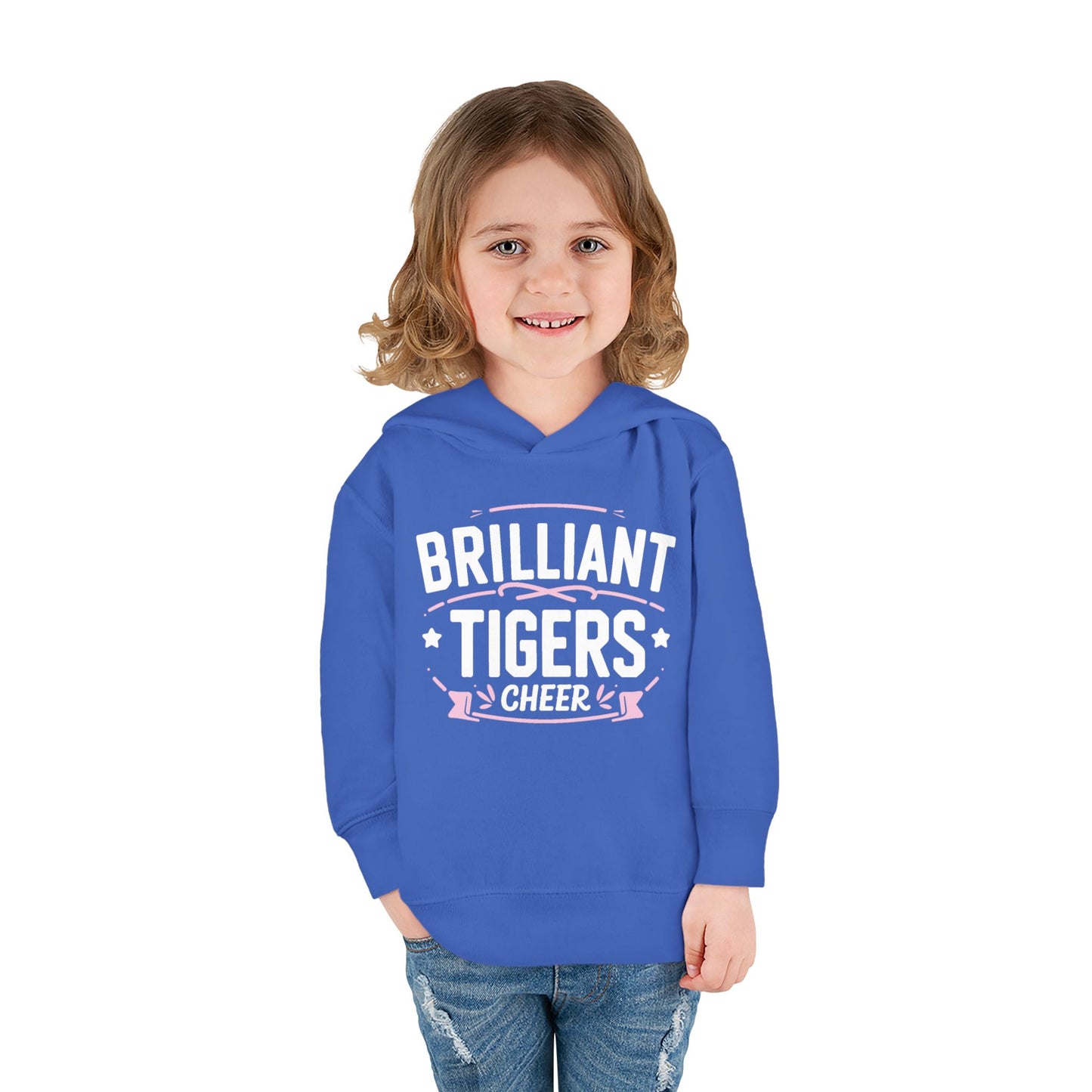 Toddler Hoodie Sweatshirt \ Brilliant Tigers Cheer \ BTC2