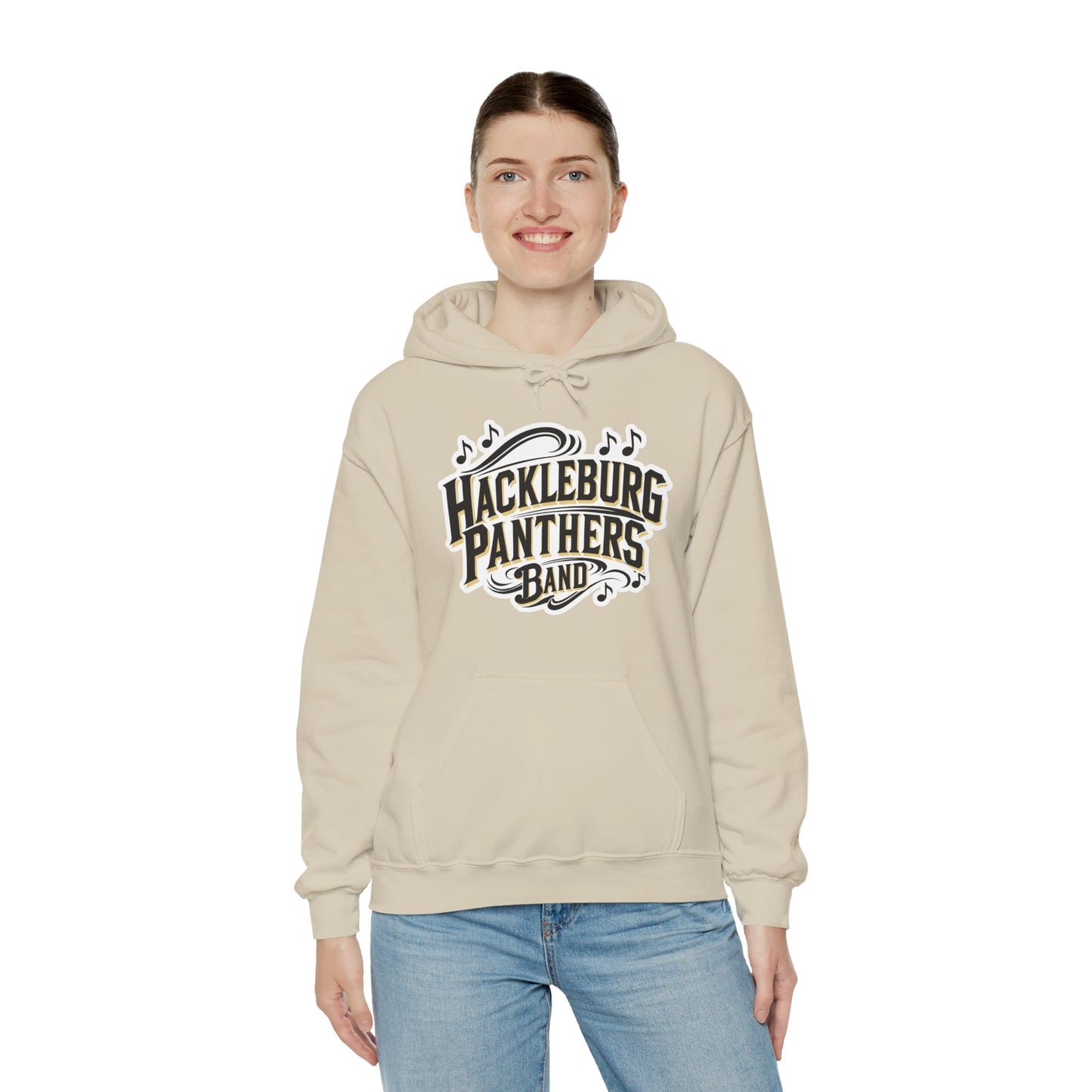 Adult Hoodie Sweatshirt \ Hackleburg Panthers Band \ HPB1