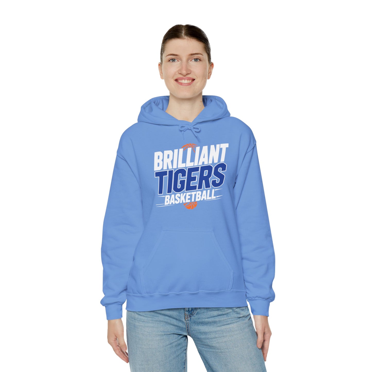 Adult Hoodie Sweatshirt \ Brilliant Tigers Basketball \ BTBK1