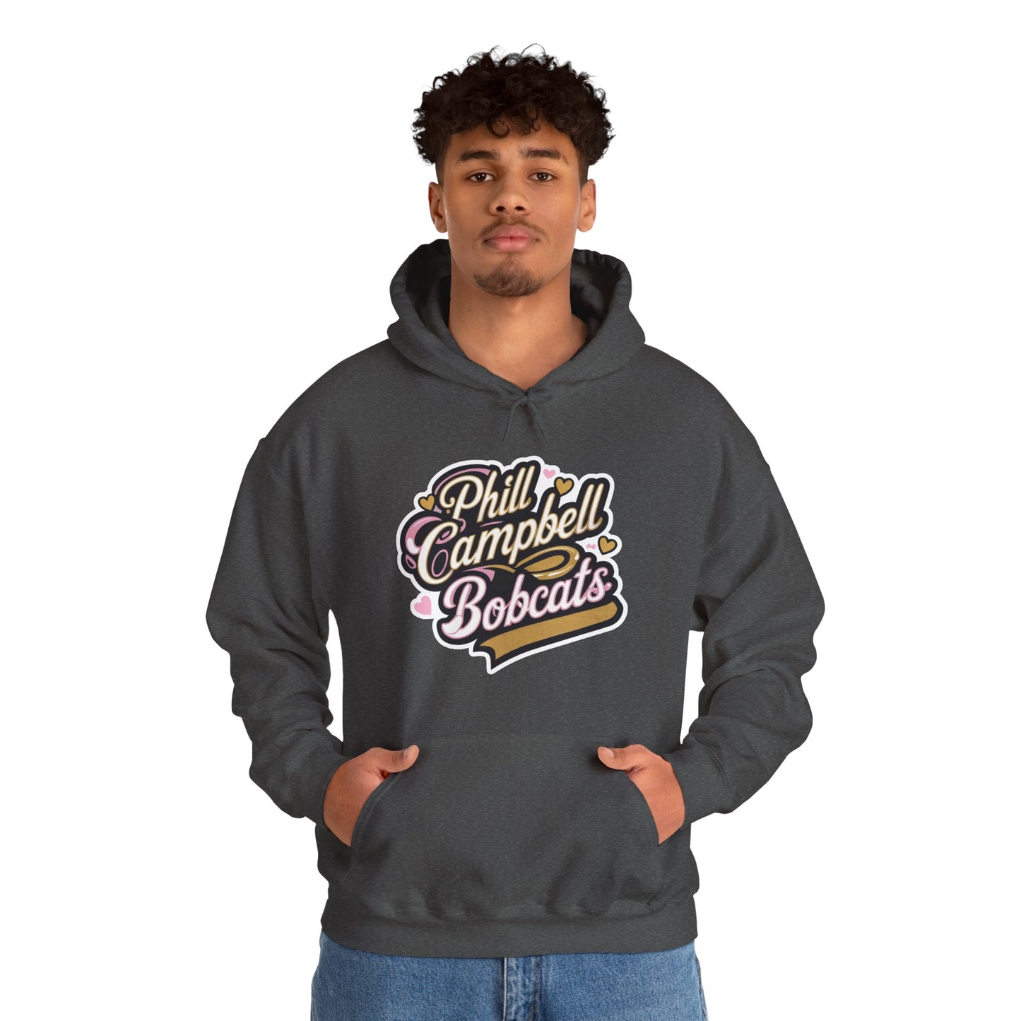 Adult Hoodie Sweatshirt \ Phill Campbell Bobcats \ PCBG1
