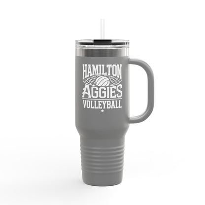 40oz Insulated Tumbler \ Hamilton Aggies Volleyball \ HAV2