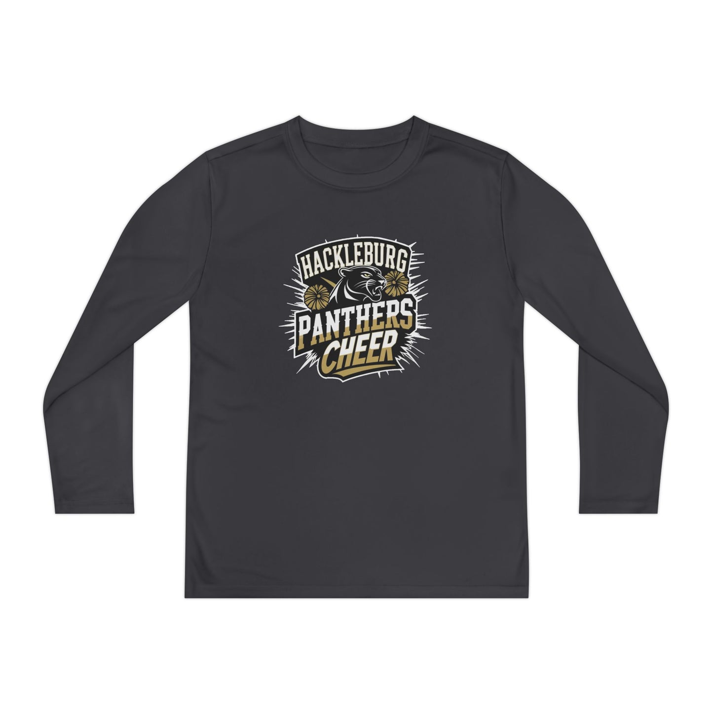 Youth Long Sleeve Tee \ Hackleburg Panthers Cheer \ HPC1