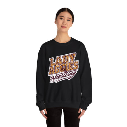 Adult Crewneck Sweatshirt \ Hamilton Aggies Wrestling \ HAWG3