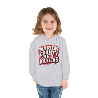 Toddler Hoodie Sweatshirt \ Marion County Red Raiders \ MC1