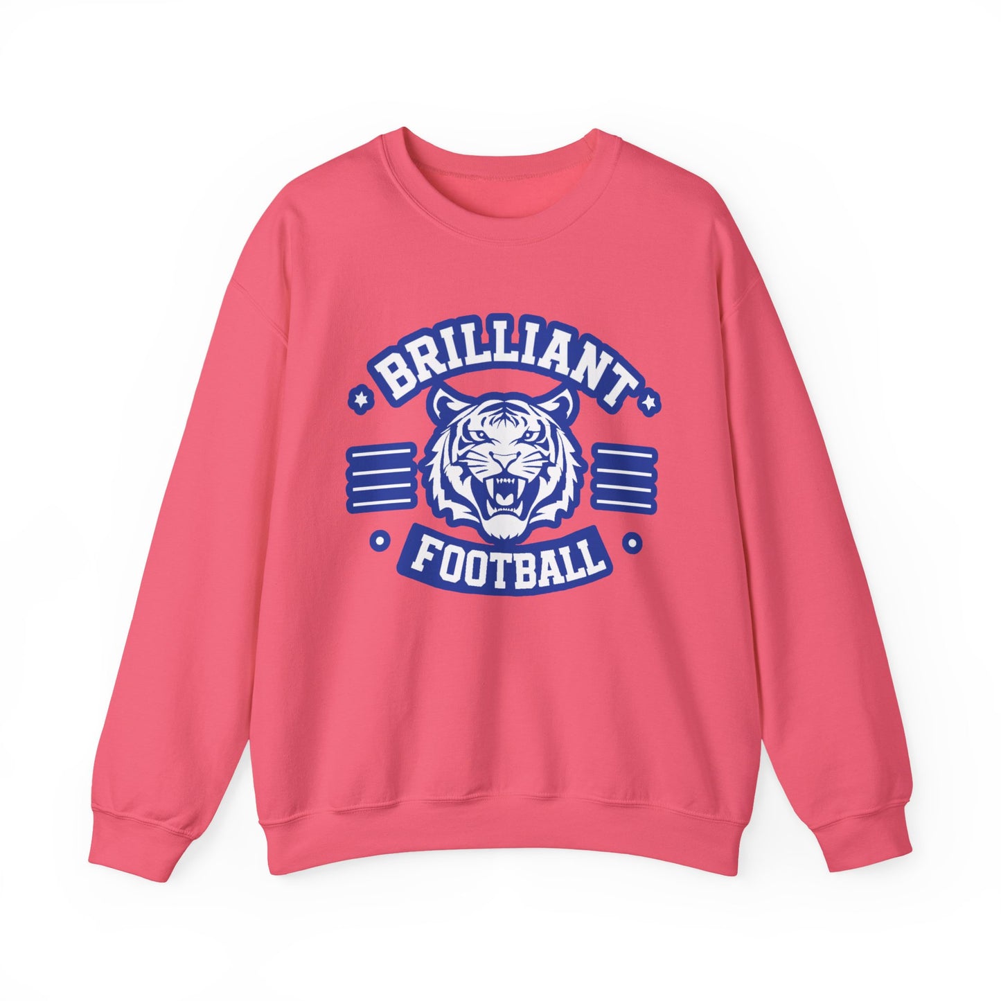 Adult Crewneck Sweatshirt \ Brilliant Tigers Football \ BTF2
