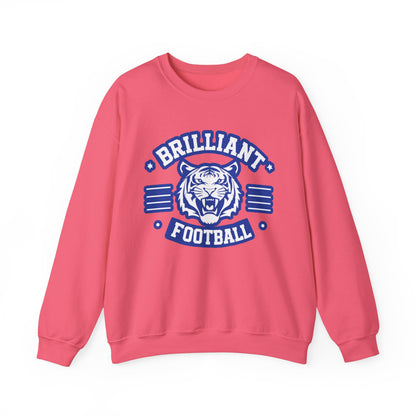 Adult Crewneck Sweatshirt \ Brilliant Tigers Football \ BTF2