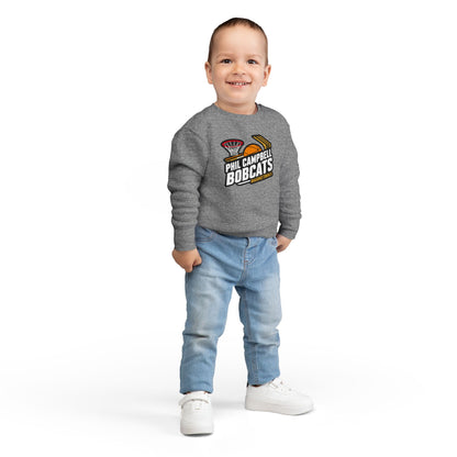 Toddler Crewneck Sweatshirt \ Phil Campbell Bobcats Basketball \ PCBBK1