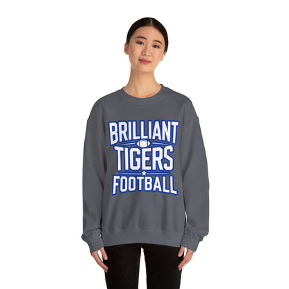 Adult Crewneck Sweatshirt \ Brilliant Tigers Football \ BTF1