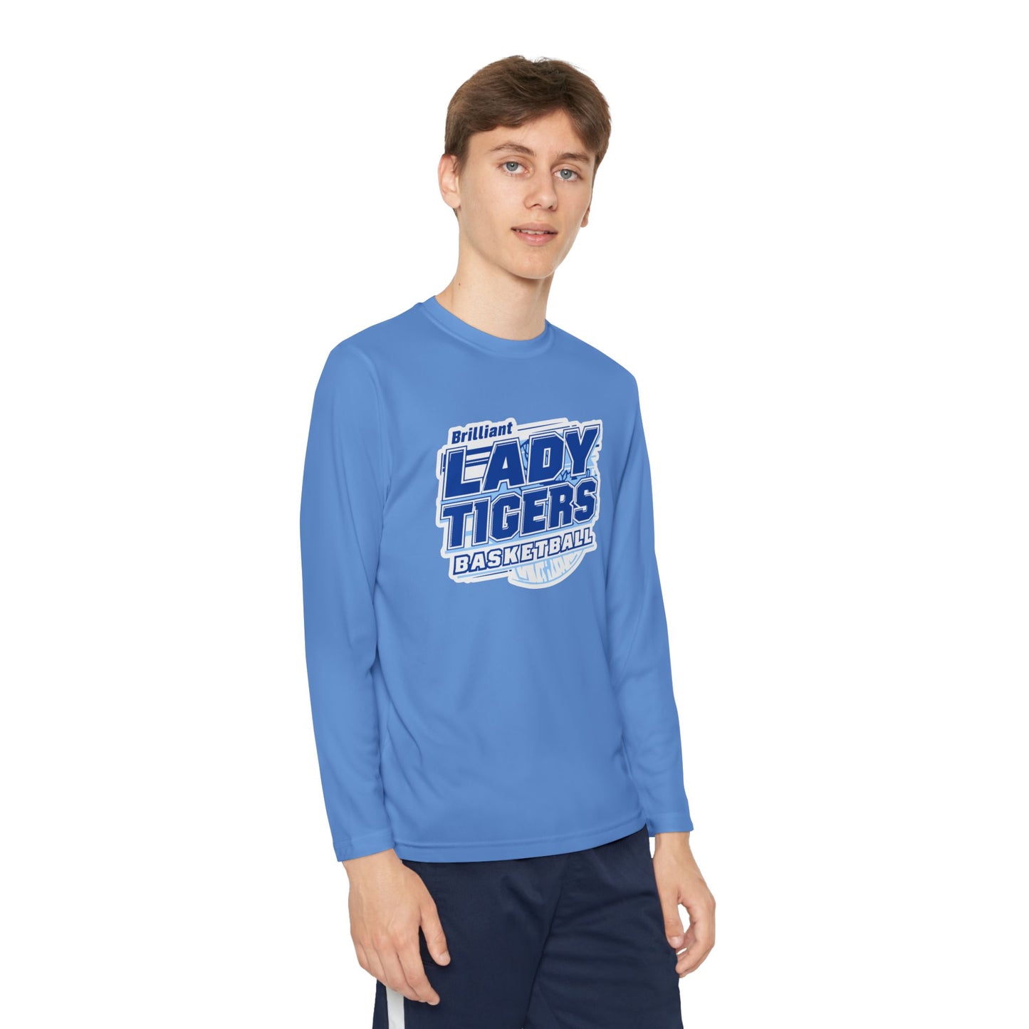 Youth Long Sleeve Tee \ Brilliant Tigers Basketball \ BTBKG2