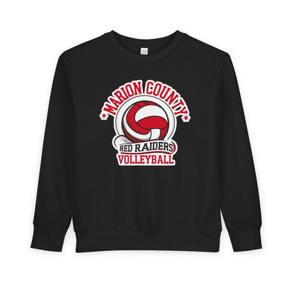 Toddler Crewneck Sweatshirt \ Marion County Red Raiders Volleyball \ MCV1